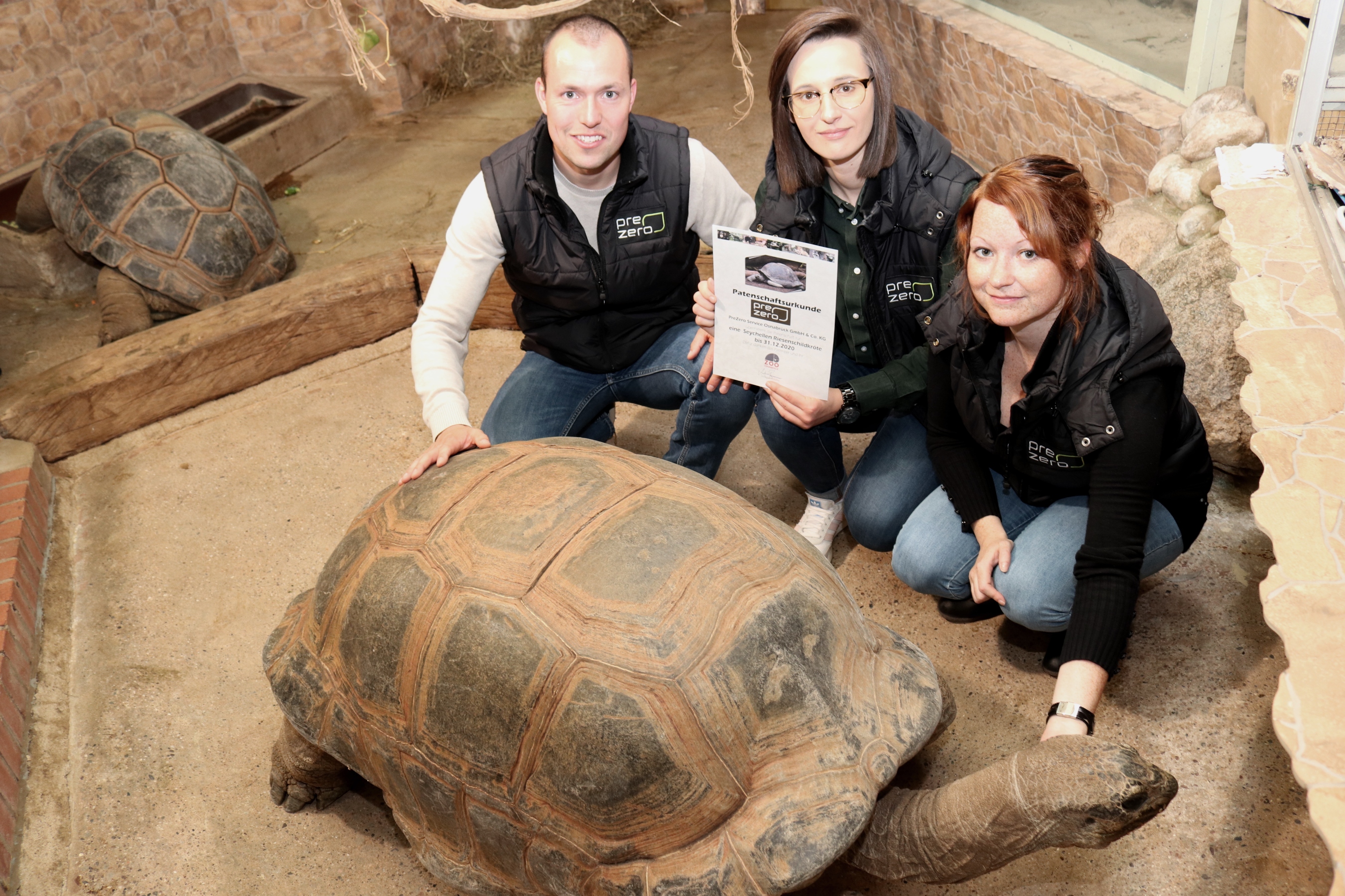 PreZero übernimmt Patenschaft für Riesenschildkröte